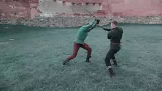 Akademia Szermierzy  Fior di Battaglia medieval longsword techniques [upl. by Rimat]