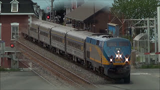 Fast VIA Rail Trains Ontario Canada Ottawa Brockville Smiths Falls and moreviarail trains [upl. by Arakahs660]