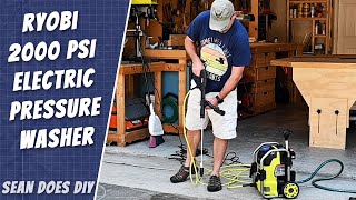 Ryobi 2000 PSI 12 GPM Electric Pressure Washer Setup and Test [upl. by Eiramanit]