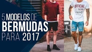 BERMUDA MASCULINA 5 Modelos em alta pra 2017  Tendências Masculinas 22 [upl. by Bopp]