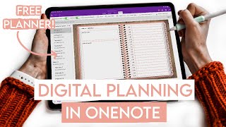 HOW TO Digital Planning in OneNote  FREE Digital Planner [upl. by Carrick848]