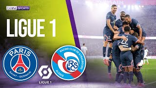 PSG vs Strasbourg  LIGUE 1 HIGHLIGHTS  8142021  beIN SPORTS USA [upl. by Ayanal724]