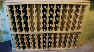 Homemade Wine Rack  Part 2 Wood Cutting and Assembly [upl. by Latsryk]