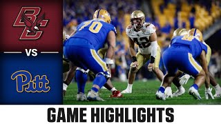 Boston College vs Pitt Game Highlights  2023 ACC Football [upl. by Ardnauq156]