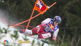 Fearless Austrian conquers starstudded field at Kitzbuhel downhill  NBC Sports [upl. by Phelips669]