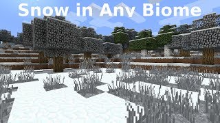 How To Cover Any Minecraft Biome In Snow [upl. by Selrhc]