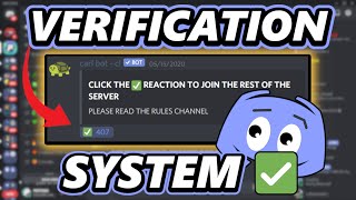 How to make a Discord verification system 2021 [upl. by Nauqyaj447]