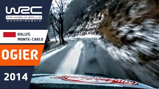 OGIER onboard Rallye MonteCarlo 2014 VW Polo R WRC Stage 4 Slippy Ice and Snow quotLa Glacequot [upl. by Cila]