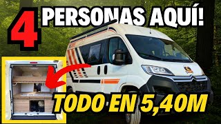 âœ… Furgoneta CAMPERIZADA para 4 PERSONAS en SOLO 540m Citroen Jumper L2H2 ðŸšðŸ”§ VAN TOUR [upl. by Anyg]