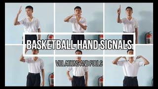 Basketball Hand Signals Violations and Fouls [upl. by Doralyn]