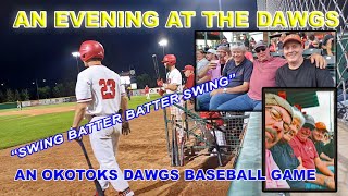 AN EVENING AT THE OKOTOKS DAWGS BASEBALL [upl. by Lasko]