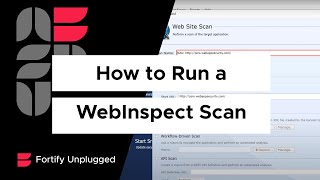 Running Your First WebInspect Scan [upl. by Connelly212]