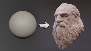 Dwarf Trophy  Zbrush Head Sculpt 36 [upl. by Aggappera]