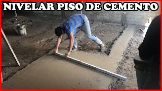 COMO NIVELAR UN PISO DE CEMENTO  EXPLICACION [upl. by Cerellia]