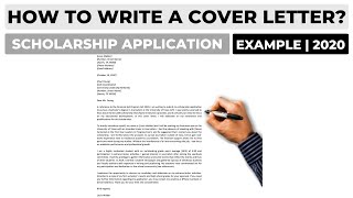 How To Write a Cover Letter For a Scholarship Application  Example [upl. by Aicak]