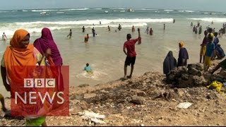 Somalia Beach life returns to Mogadishu  BBC News [upl. by Annawot]