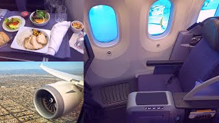 United  Boeing 7878 Dreamliner  First Class  Polaris Seat  Houston  Los Angeles [upl. by Naujled]