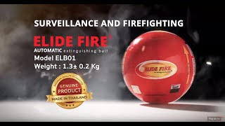 Introducing  ELIDE FIRE® extinguishing ball  Model ELB01 6” [upl. by Aihsiym]