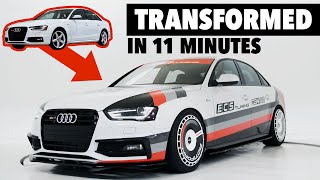 Building an Audi S4  From STOCK to 422WHP in 11 minutes  ECS Tuning [upl. by Marwin402]