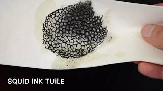 How to make Squid ink tuile [upl. by Mattox]