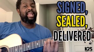 Stevie Wonder  Signed Sealed Delivered  Acoustic Guitar Lesson [upl. by Wilfrid]