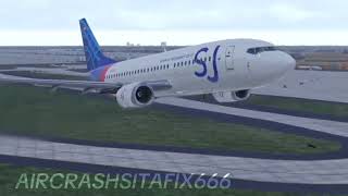 Sriwijaya Air Flight 182  Crash Animation [upl. by Bartram]