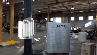 Siat Paklet Stretch Wrapper with Wulftec 750mm Power PreStretch Film Carriage [upl. by Alegnad]