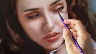 REALISTIC OIL PAINTING PORTRAIT TECHNIQUE  ROXANNE by Isabelle Richard [upl. by Claudio]