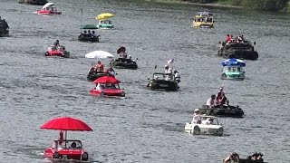 Schwimmwagen Amphibcar OldtimerTreffen in TrabenTrarbach Mosel 2014 [upl. by Hovey]