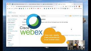 How to record attendance in WebEx [upl. by Enelime]