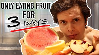 I Tried The Fruitarian Diet  My Experience Going RAW VEGAN For 3 Days [upl. by Atinaujnas]