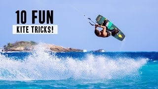 10 Fun Kiteboarding Tricks [upl. by Naraj]