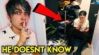 Secretly Staying OVERNIGHT in Best Friends Apartment  Colby Brock [upl. by Barbette]