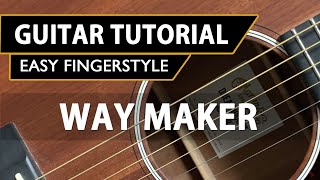 Way Maker  Easy FingerStyle Guitar Tutorial [upl. by Lalo]