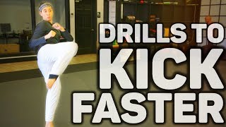 How to Kick Faster  Taekwondo Martial Arts [upl. by Attenej745]