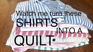 Make Your ButtonUp Shirts into a Quilt Perfect Beach Blanket [upl. by Vowel]