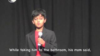 Adwaith Standup Comedy Routine  Valley Christian Elementary School Talent Show [upl. by Jilleen]