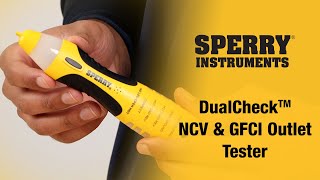 DualCheck™ NCV amp GFCI Outlet Tester  Product Overview [upl. by Geaghan]