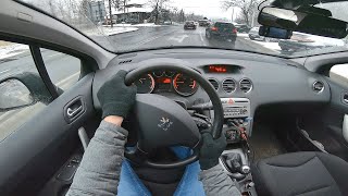 PEUGEOT 308 20072011 16 120 HP  POV TEST [upl. by Yelyk367]