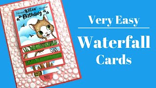 Very Easy Waterfall Cards [upl. by Enomal842]