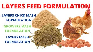 Layers Feed Formulation How To Make Poultry Feed at Home At Home [upl. by Procto]