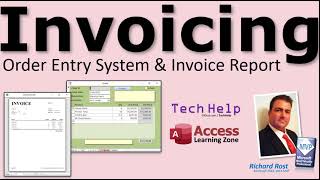 Order Entry System with Invoice Report Template for Microsoft Access Print Receipts Bills More [upl. by Assirem908]