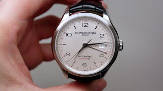 Baume and Mercier Clifton Dual Time Mens Watch Review Model MOA10112 [upl. by Mychael]