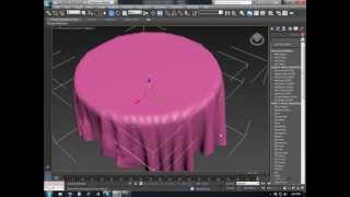 3DS Max  Cloth Simulation basic tutorial [upl. by Aerdnek]