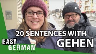 20 Sentences with the Verb quotgehenquot  Super Easy German 58 [upl. by Ahsinar]