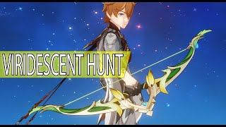 HOW TO GET VIRIDESCENT HUNT BOW Genshin Impact [upl. by Anelet]