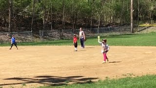 FIRST SOFTBALL PRACTICE FOR 5 amp 6 YEAR OLDS [upl. by Nace]