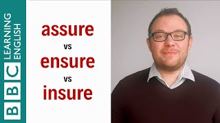 Assure vs Ensure vs Insure  English In A Minute [upl. by Tabatha]