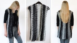 CROCHET CARDIGAN MADE WITH SCARFIE YARN  FREE CROCHET PATTERN [upl. by Inglis]