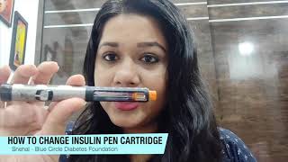 How to change insulin pen cartridge I Diabetes Tutorials [upl. by Eddina]